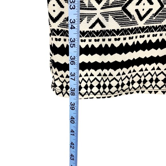 Tribal Print Sleeveless Midi Dress With Mesh Panel Detail Size S - Picture 5 of 13
